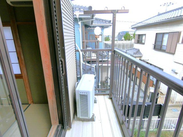 九十九里戸建てのバルコニー