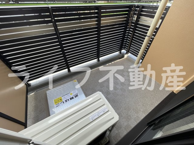 Luxe布施東2のバルコニー|陽当たり良好なバルコニーです