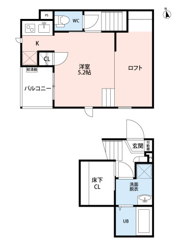 CBヴィレッタ津福駅前の間取り