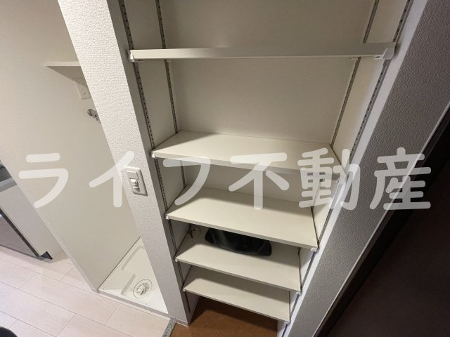 Luxe布施東2の収納|ちょっとした収納スペースも充実しています