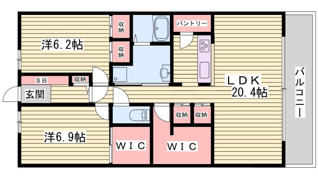 キャッスルコート神田町の間取り