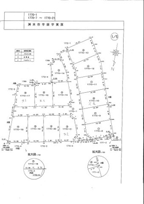 【区画図】 | 宇原売土地　９３０万円