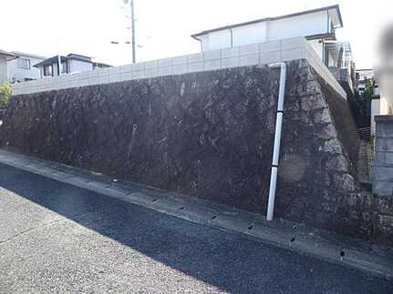 広島市安佐北区落合南8丁目　新築一戸建ての前面道路含む現地写真