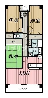 シャトーイノハナの間取り