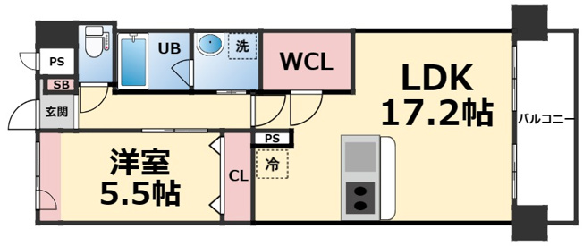 【間取り】 | スプランディッド難波WESTII