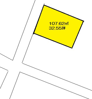 【土地図】 | 上物部売土地　580万円