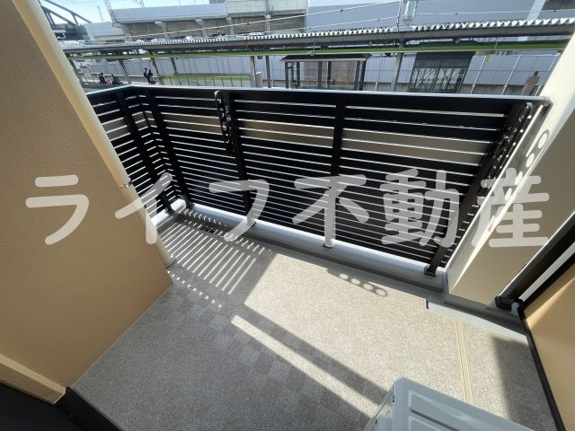 Luxe布施東2のバルコニー|落ち着いた時間を過ごせるバルコニーです