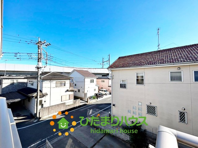 白岡市西３丁目　中古一戸建ての展望|風通しが良いバルコニーからの眺望です。