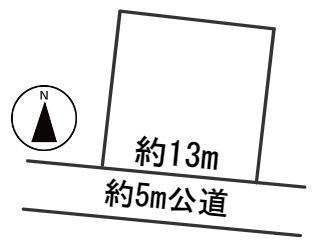 ６１９３２　岐阜市大蔵台土地の区画図