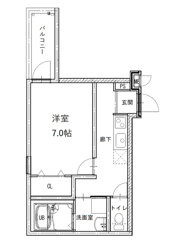 フジパレス加賀屋Ⅰ番館の間取り