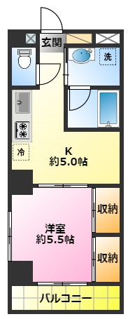 ル・パバージュの間取り|オートロック・エレベーター完備♪