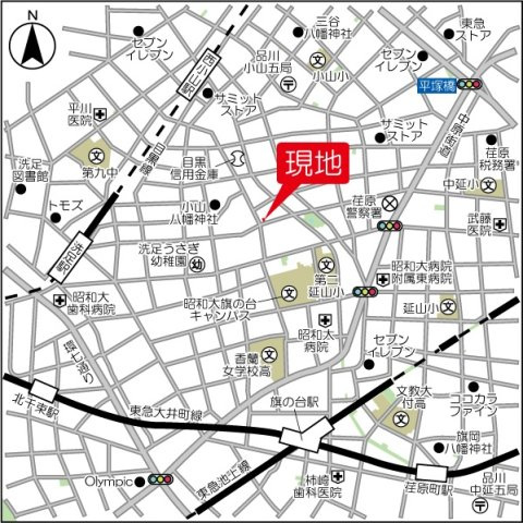 【地図】 | クローバーハイツ西小山（旧よつ葉のクローバー）