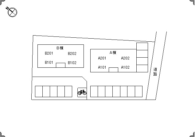 【区画図】 | カーサエスペランザ　B棟