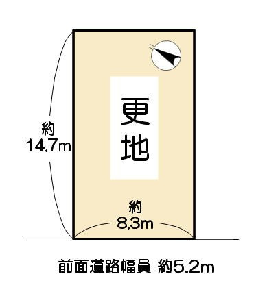 近江八幡市柳町3丁目　売土地の土地図