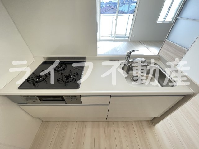 Vier Casa Dのキッチン|コンパクトなキッチンで掃除もラクラク