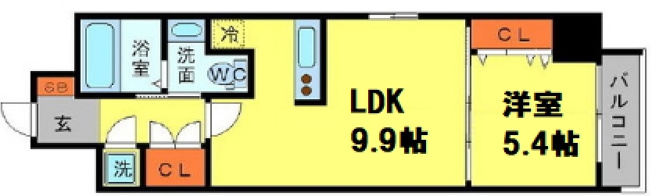 【間取り】 | アーデン京町堀イースト