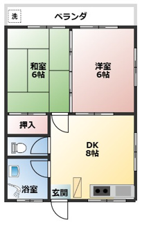 【間取り】 | コーポ長田