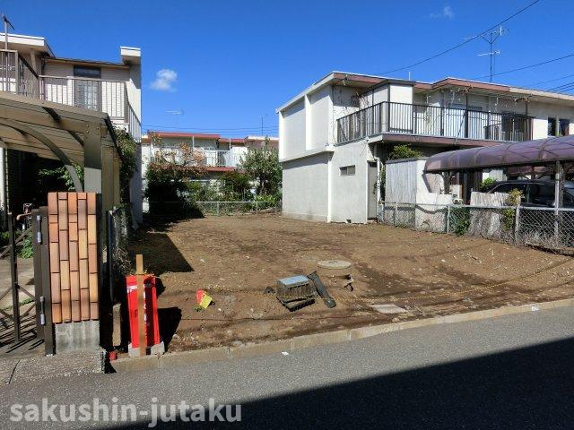 勝田台２丁目　売地　の外観|勝田台２丁目　売地　建築条件なし　更地　勝田台駅徒歩１０分の立地　実測37.54坪　南側５ｍ公道面