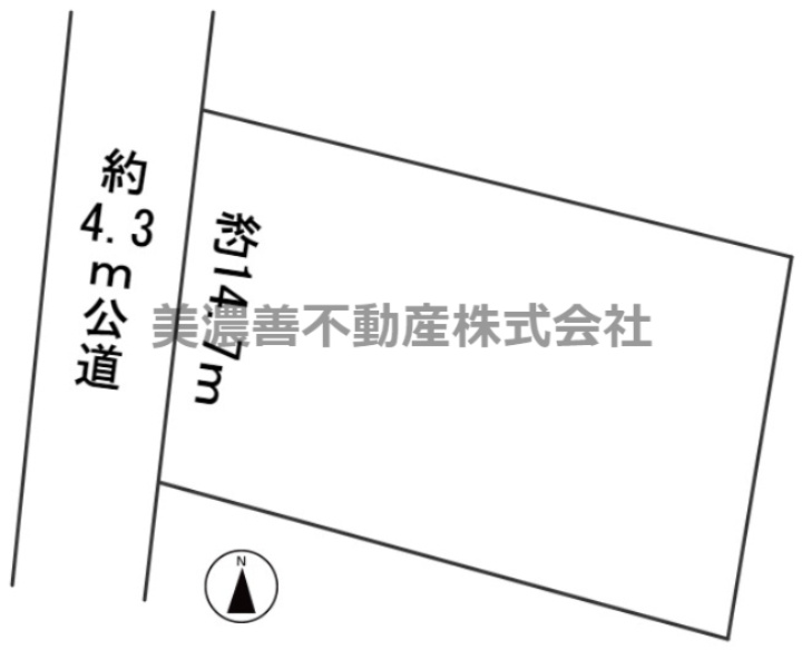 ６１９７２　岐阜市岩崎土地の区画図
