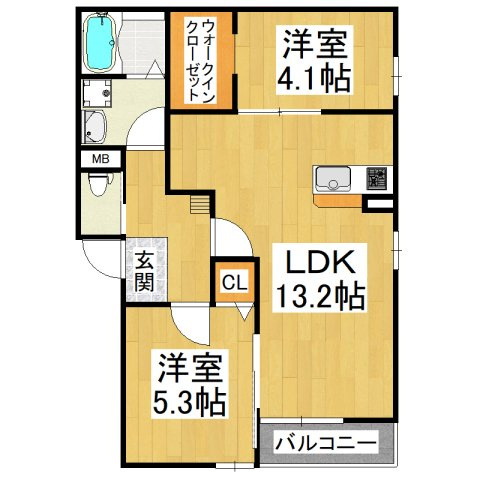 【間取り】 | レジーナ北野田