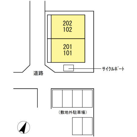 ラヴェール八反田の区画図