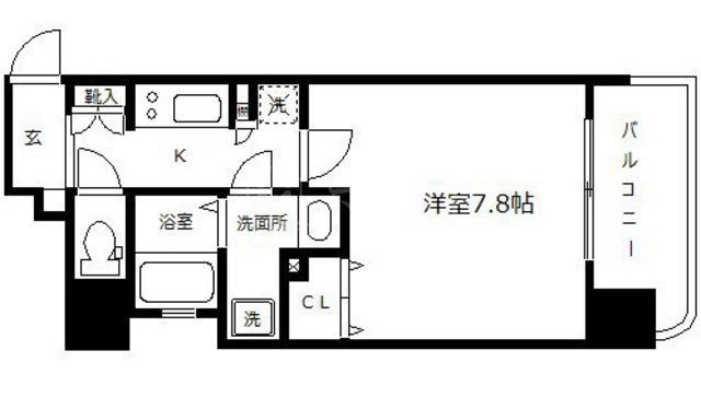 エイペックス大阪城西の間取り