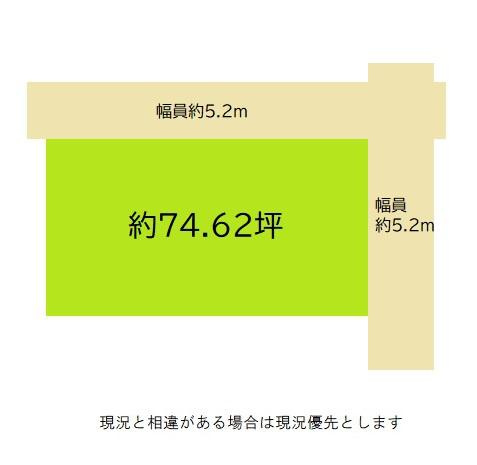 和歌山市鳴神土地の土地図|土地面積246.68平米