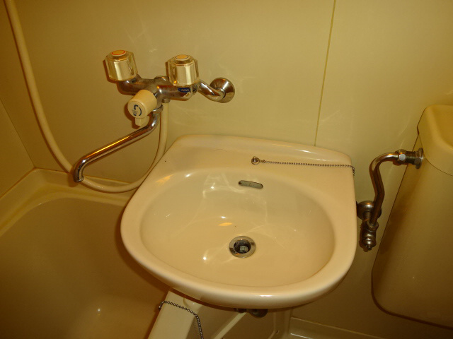 白国弘友ハイツの洗面所