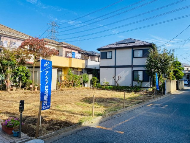 川越市寿町1期　売地の前面道路含む現地写真