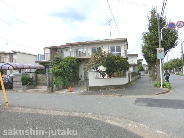 勝田台２丁目　売地の外観|勝田台２丁目　売地　更地渡し　建築条件なし　約30.8坪　東南角地（12ｍ公道×5ｍ公道）