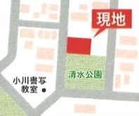 あきる野市小川東　売地の地図