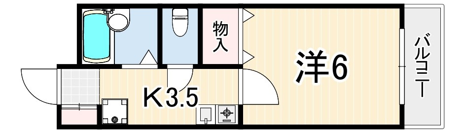 メイゾン芦屋川の間取り