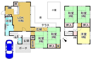 【間取り】 | 大津市水明1丁目20-12　中古戸建