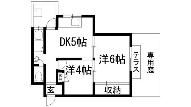 【間取り】 | 長楽園第2マンション
