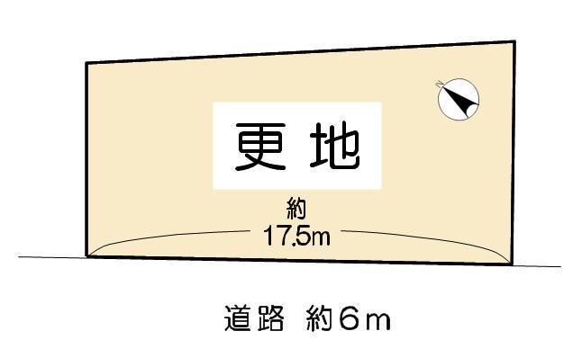 近江八幡市船木町　売土地の土地図