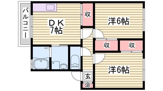 蒲田SOLSTAGEの間取り
