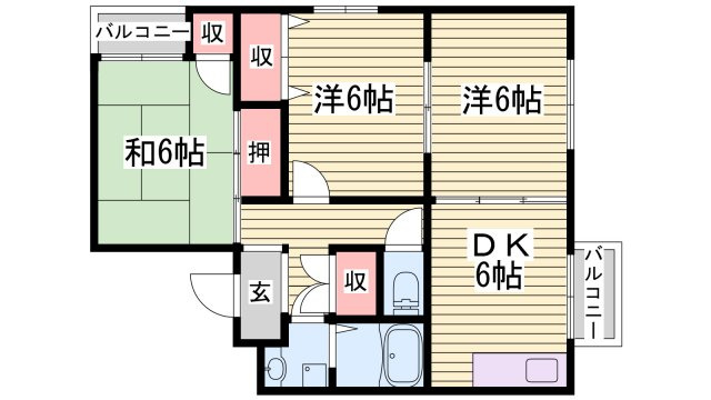 ウイング相生壱号館の間取り