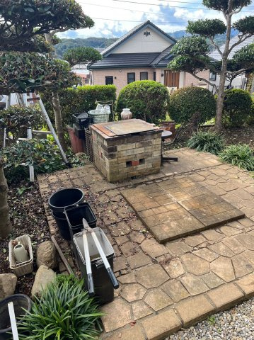 あきる野市下代継　中古戸建　敷地広々185坪の庭|南側裏庭ではBBQも！