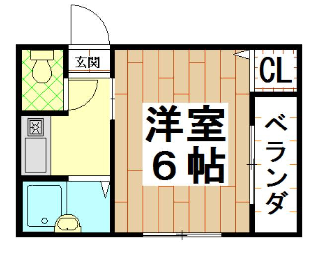 ランドハウス ( 近畿大学 一人暮らし )の間取り