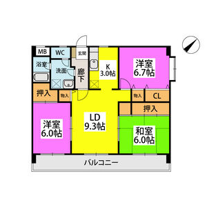 【間取り】 | ルミエール博多
