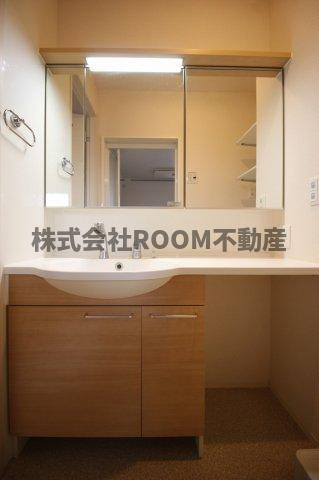 セジュールGの洗面所|広い洗面スペース