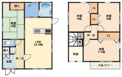 【間取り】 | Ｕ様吉原戸建