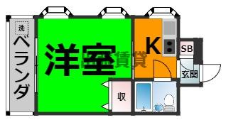 ホワイトハイツエムワンの間取り