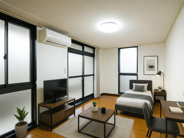 シャルマン南紀寺の居間・リビング|CGで家具等を配置したもので家具等は含まれません。