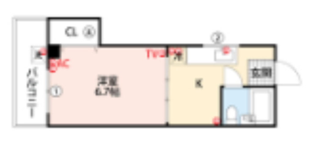 原コーポの間取り