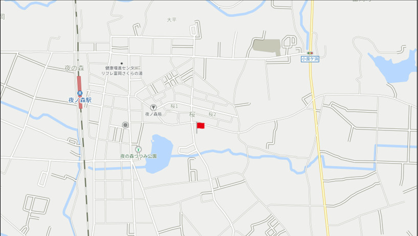 新夜ノ森事業用貸地の地図