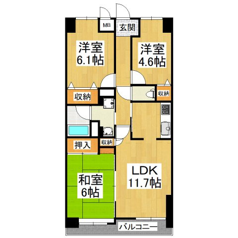 【間取り】 | スペリオシティ泉北深井壱番館