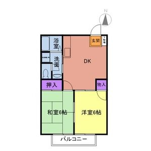 メゾン華Ⅱの間取り