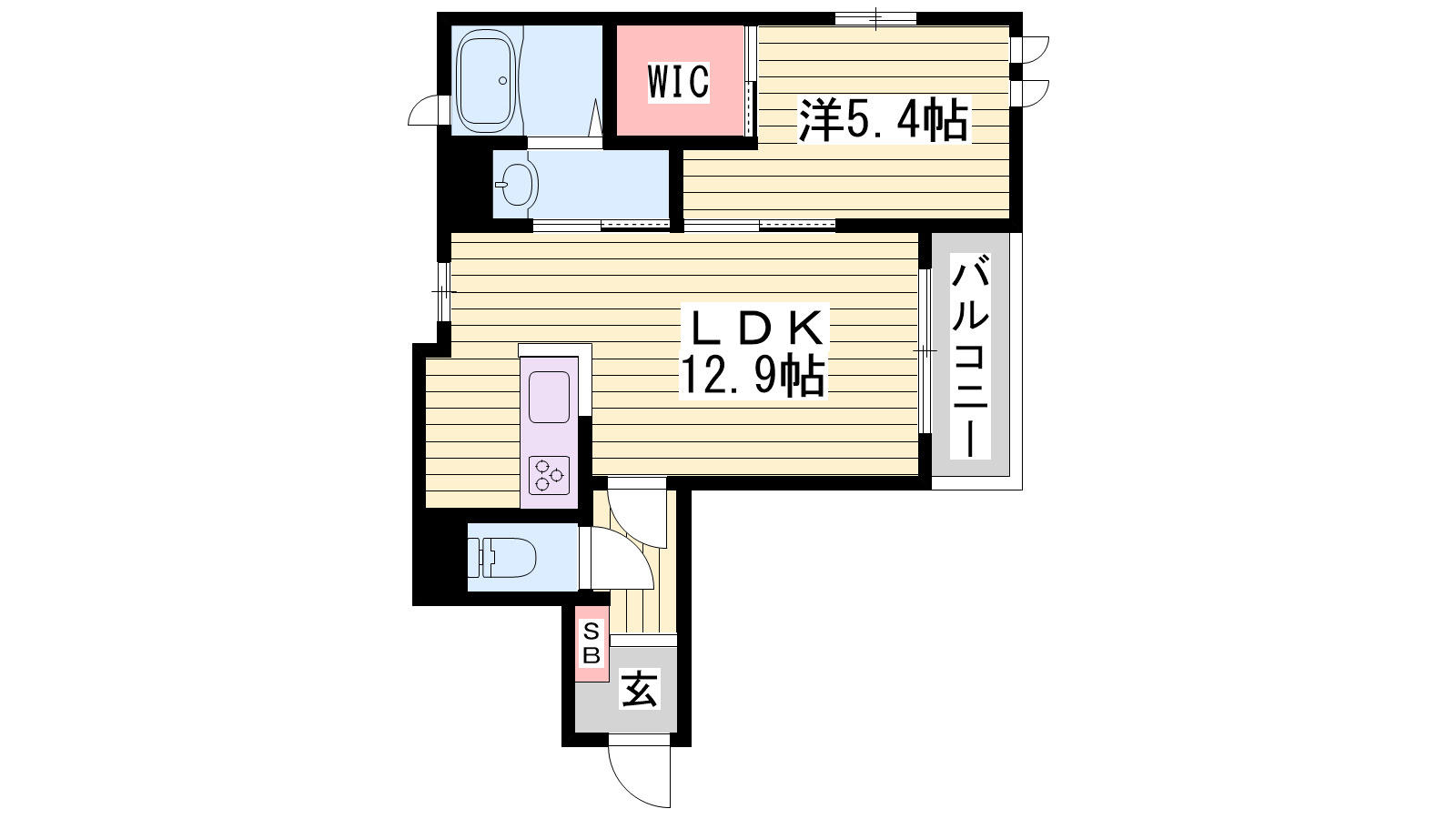 シャーメゾン坂田町の間取り