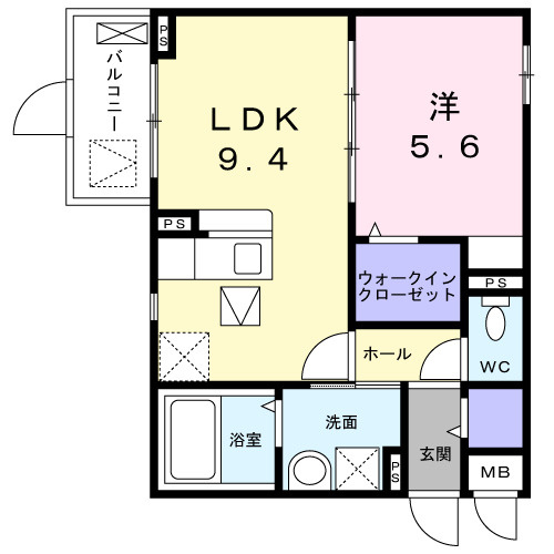 ソフィアコート加古川の間取り